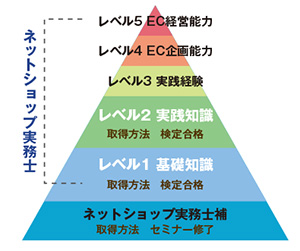 ネットショップ検定　レベル構成