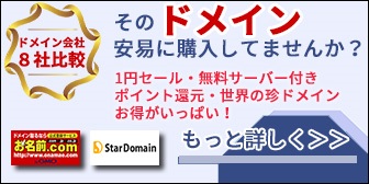 レンタルサーバー　ドメイン販売会社8選