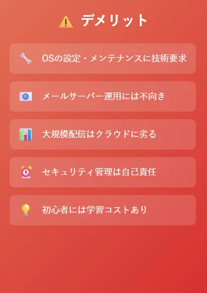 VPSのメリット・デメリット３