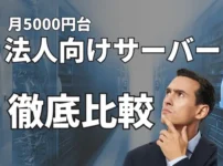 【比較】月5000円までの安定・信頼性の高い法人向けサーバー