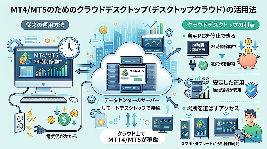 クラウドデスクトップ（デスクトップクラウド）の概要図