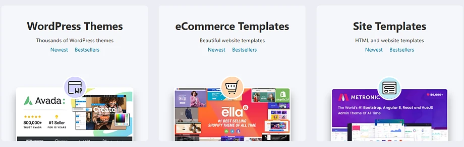 WordPressテンプレート envato market 販売商品イメージ