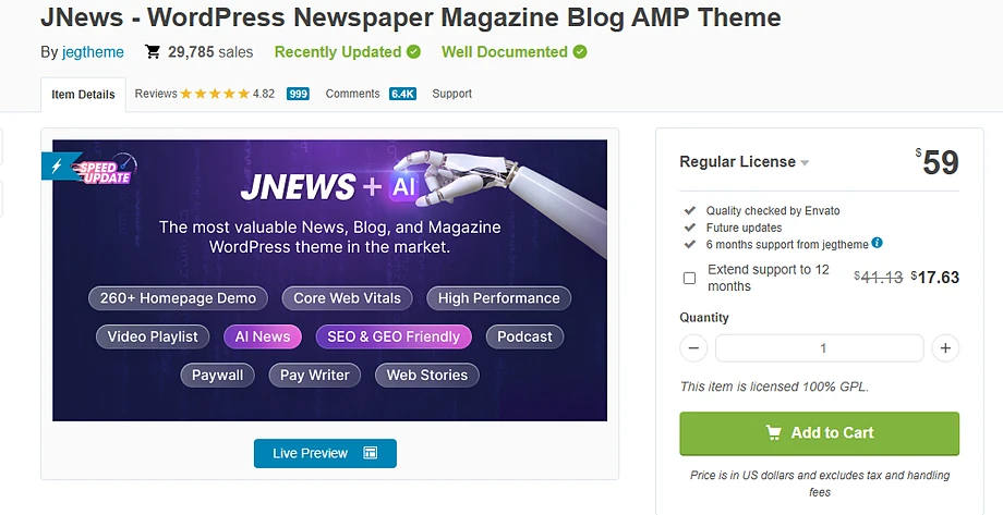 WordPressテーマ JNews