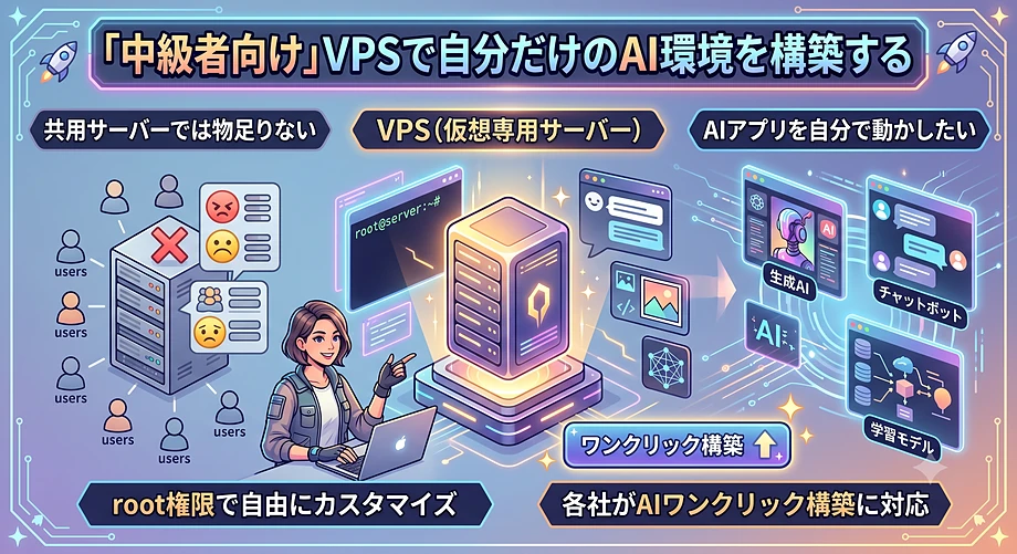 中級者向けVPSで自分だけのAI環境を構築